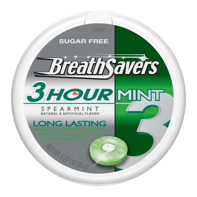 BREATH SAVERS 3-Hour Spearmint Sugar Free Mints 1