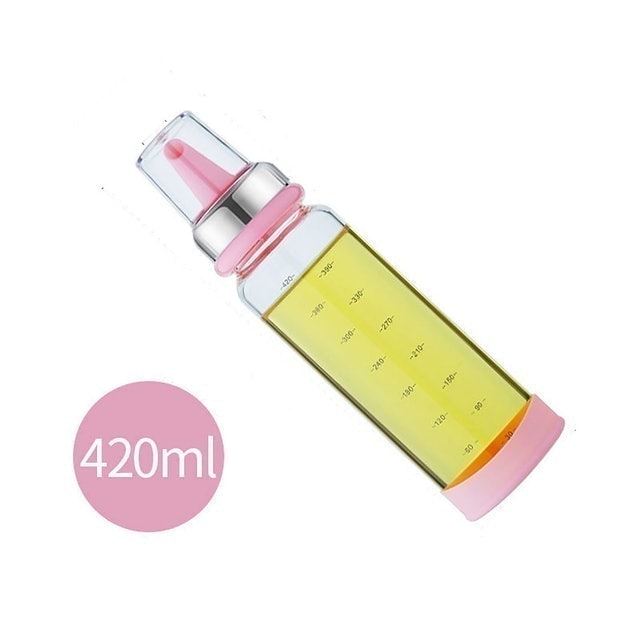 Bình Đựng Dầu Ăn Thủy Tinh Có Đế Silicon Chống Đổ 1