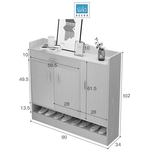 Tủ Giày Gỗ SIB 2
