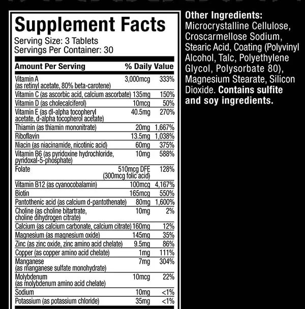 Muscletech Platium Multivitamin 2