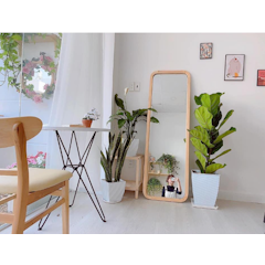 Gương Đứng Viền Gỗ VUADECOR