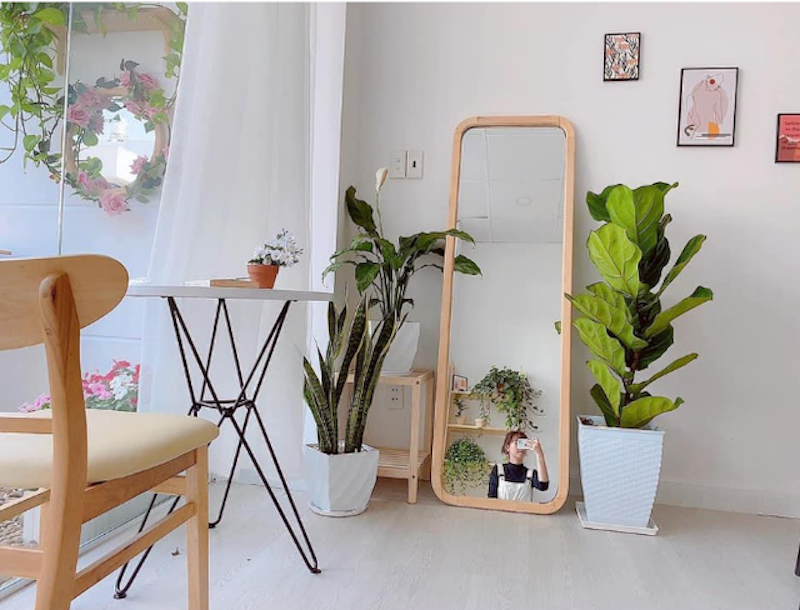 Gương Đứng Viền Gỗ VUADECOR 1