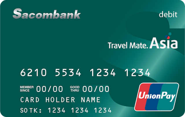 Thẻ Debit Sacombank Unionpay 1