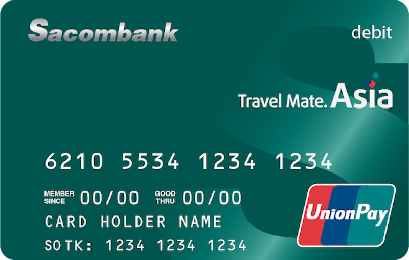Thẻ Debit Sacombank Unionpay 1