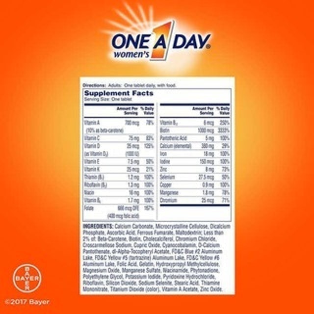 One A Day Women’s Complete Multivitamin Hình ảnh 2
