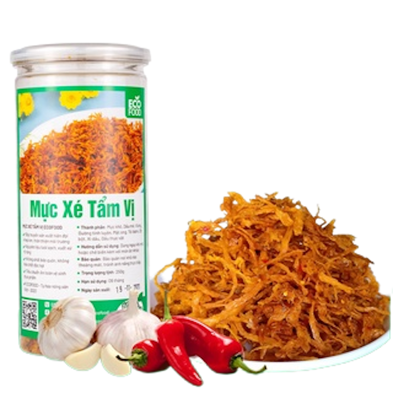Mực Xé Tẩm Vị Ecofood 1