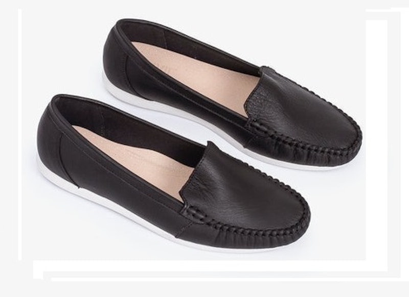 Giày Mọi Moccasin Da Bò Thật Đế Cao Su 3
