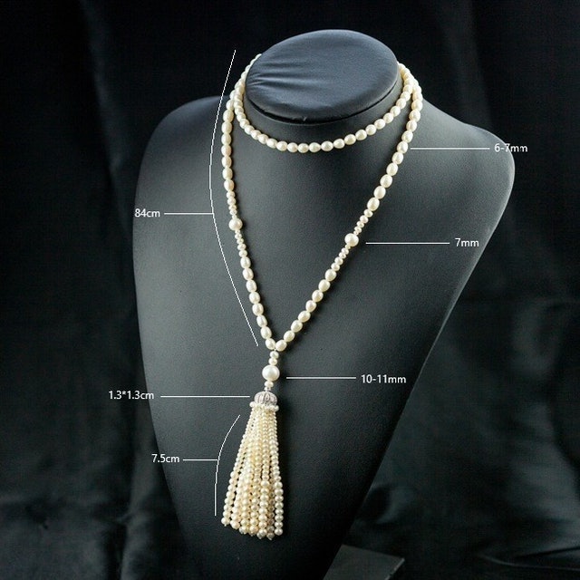Bộ Dây Chuyền Ngọc Trai Dáng Dài  3
