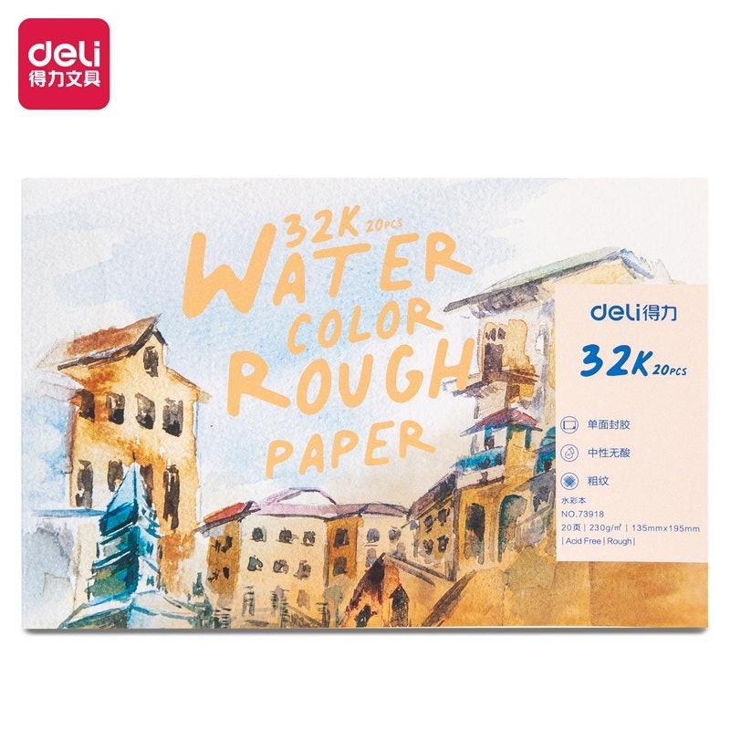 Sổ Sketchbook Vẽ Màu Nước Deli 2