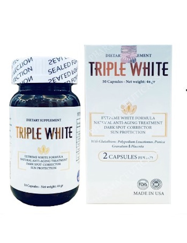 Viên Uống Trắng Da Triple White Glutathione 1200 mg 1