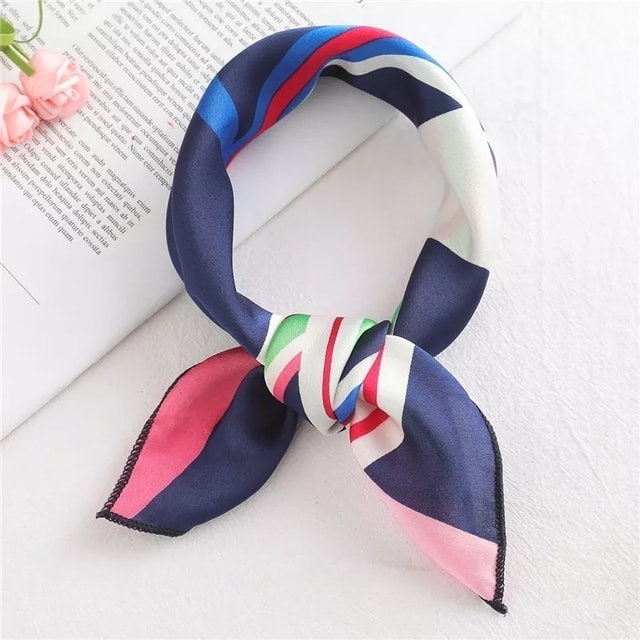 Khăn Lụa Vuông Turban Nhiều Màu  3