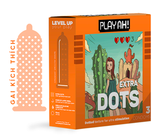Bao Cao Su Có Gai PLAYAH Extra Dots 2