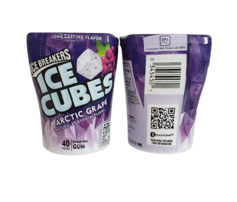 Kẹo Cao Su Ice Cubes Không Đường 1