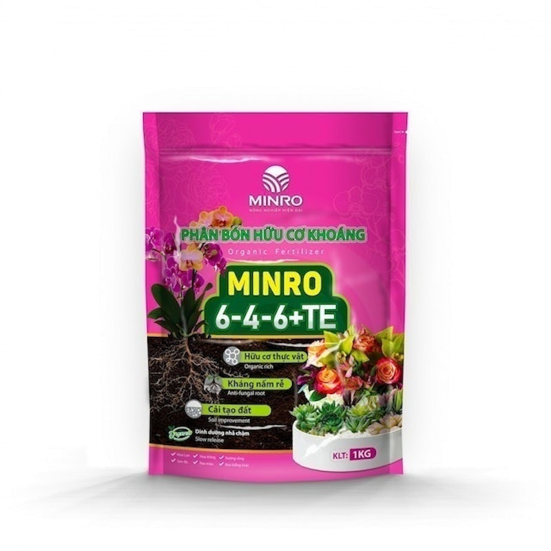 Phân Bón Hữu Cơ Khoáng MINRO 6-4-6 +TE 1