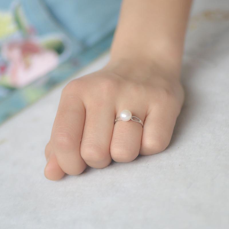 Nhẫn Bạc Nữ Đính Ngọc Trai 2