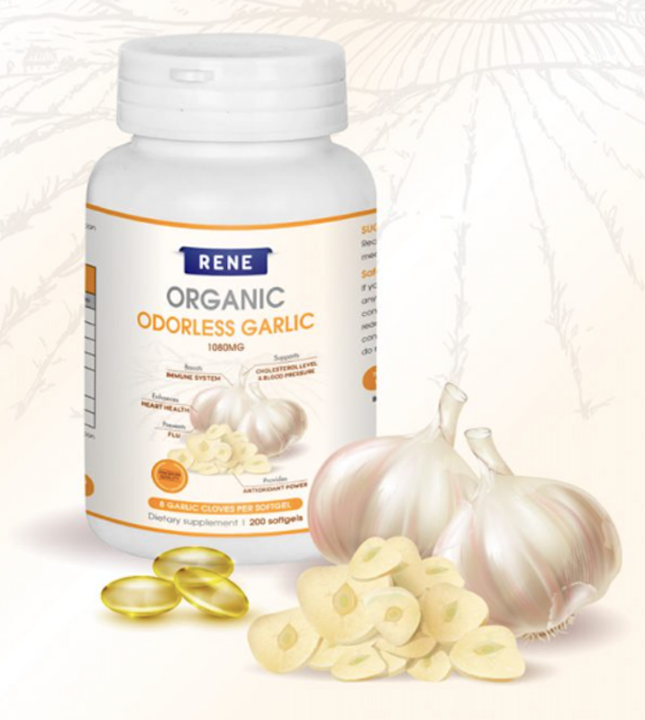 Tinh Dầu Tỏi Rene Organic Odorless Garlic 1