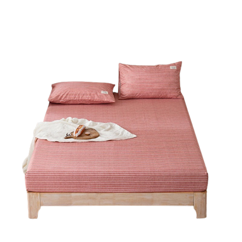 Bộ Ga Gối Cotton Tici Kẻ Caro LIDACO 3