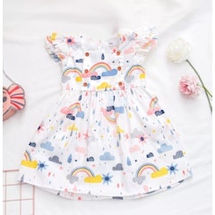 Váy Họa Tiết Cầu Vồng Ilaby