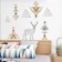 ZooYoo Decal Dán Tường Hươu Và Hình Khối Nghệ Thuật 1