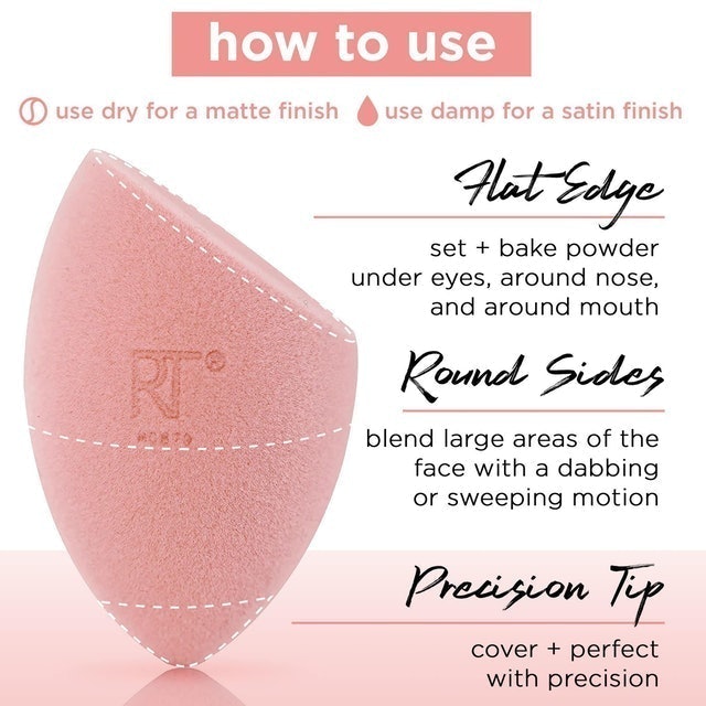 Mút Trang Điểm Real Techniques Miracle Powder 2