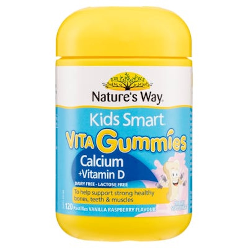 Nature's Way Kẹo Dẻo Canxi - Kids Smart Vita Gummies Calcium + Vitamin D 2