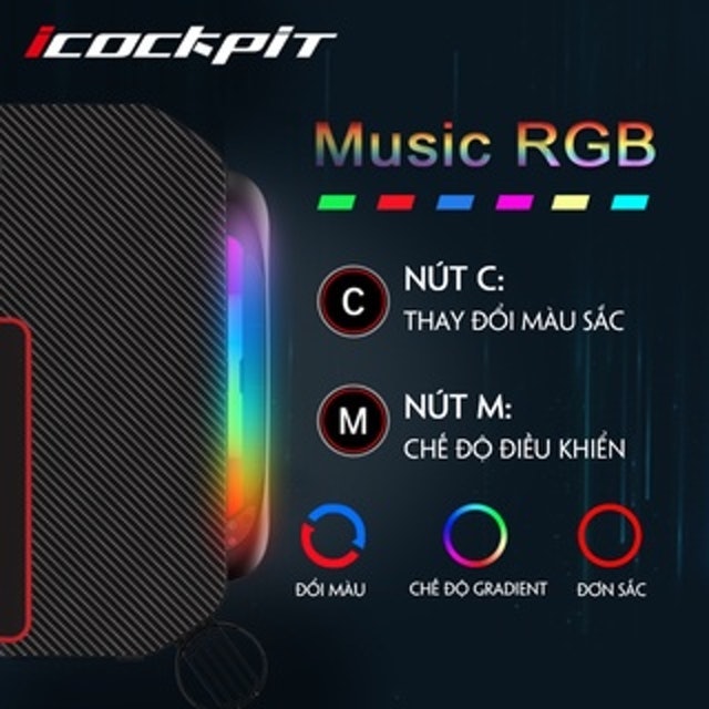 Bàn Chơi Game Có Đèn LED 3