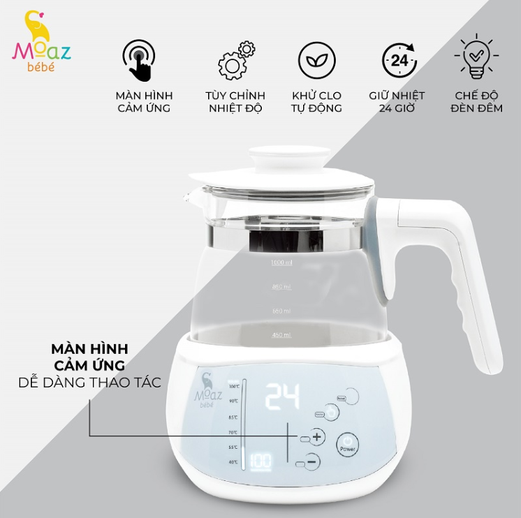 Máy Hâm Sữa Khử Clo Moaz Bébé  3