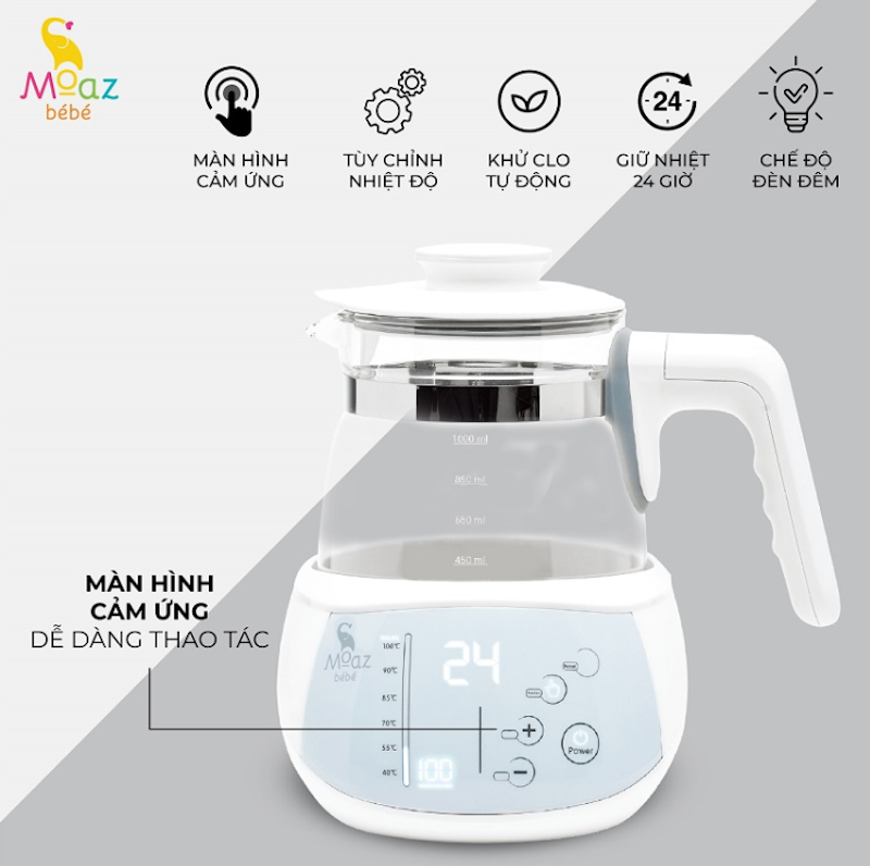 Máy Hâm Sữa Khử Clo Moaz Bébé 3