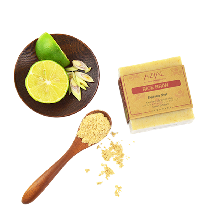 Rice Bran Xà Phòng Tẩy Tế Bào Chết Azial 1