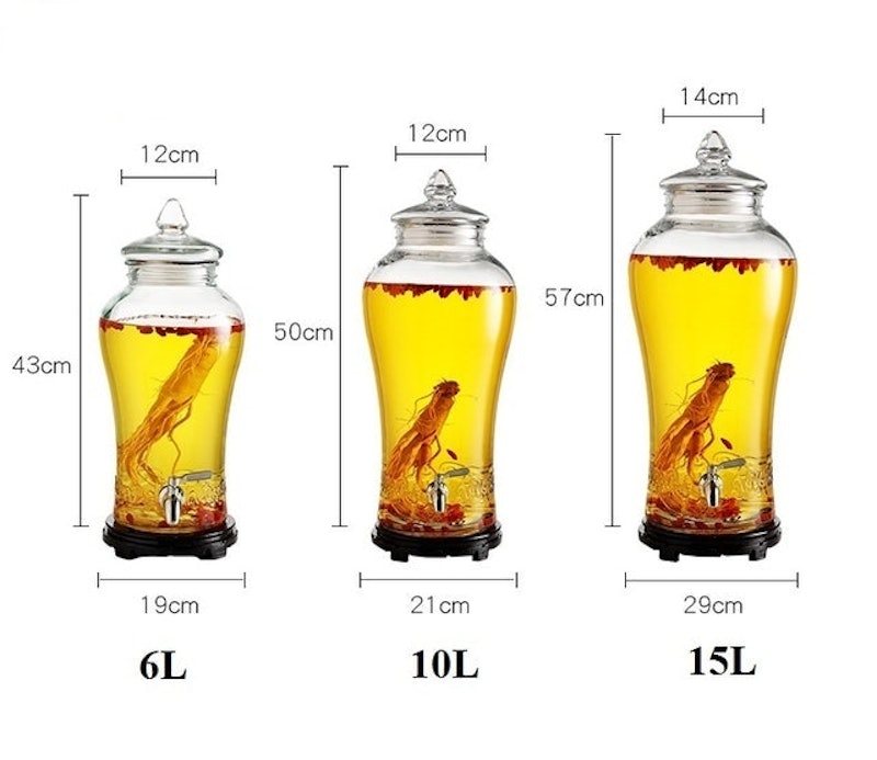 Bình Ngâm Rượu Thủy Tinh Nạp Phúc 2