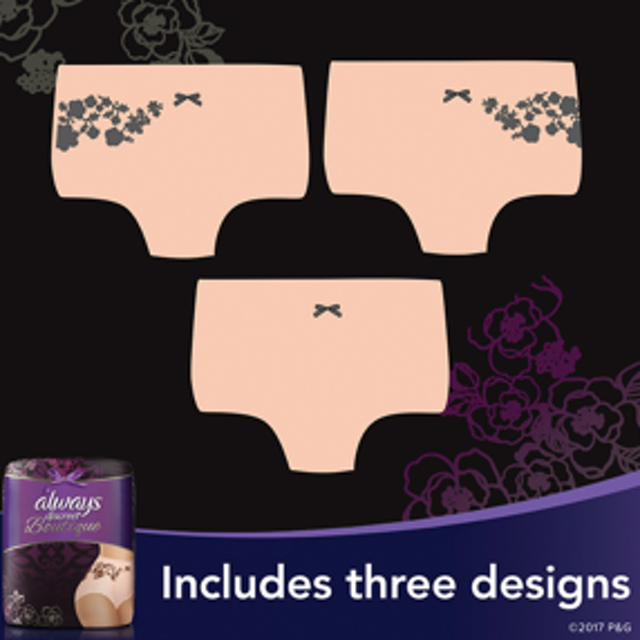 Băng Vệ Sinh Dạng Quần Always Discreet Boutique Incontinence Underwear, Peach 2