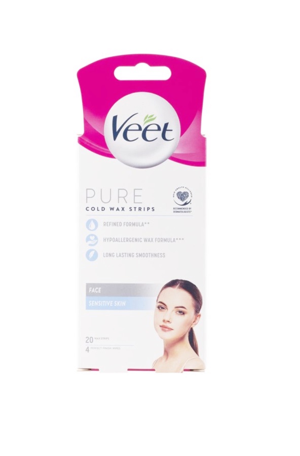 Miếng Dán Tẩy Lông Mặt Veet Pure Inspirations Cold Wax Strips for Sensitive Skin - Face 2