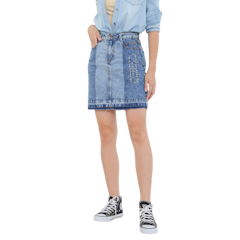 Chân Váy Jeans Dáng Chữ A GENVIET