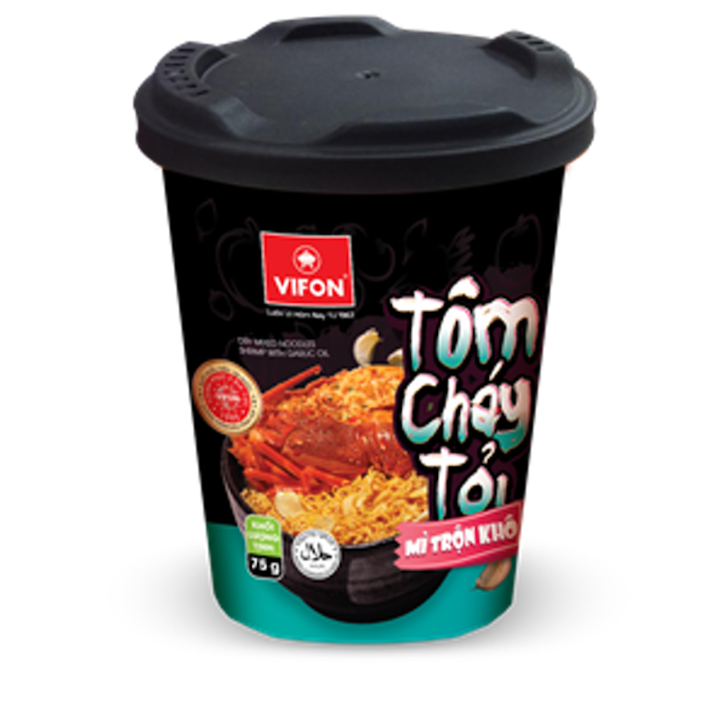 Mì Ly Trộn Vị Tôm Cháy Tỏi Vifon 1