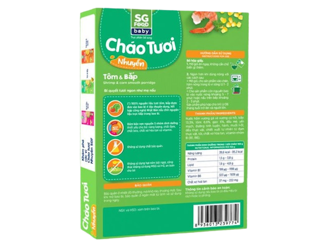 Cháo Tươi Nhuyễn Tôm & Bắp Sài Gòn Food  2