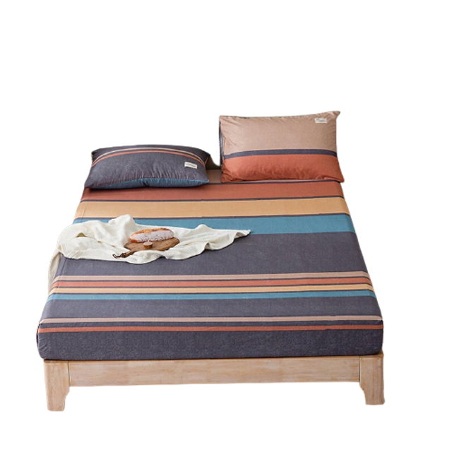 Bộ Ga Gối Cotton Tici Kẻ Caro LIDACO  4