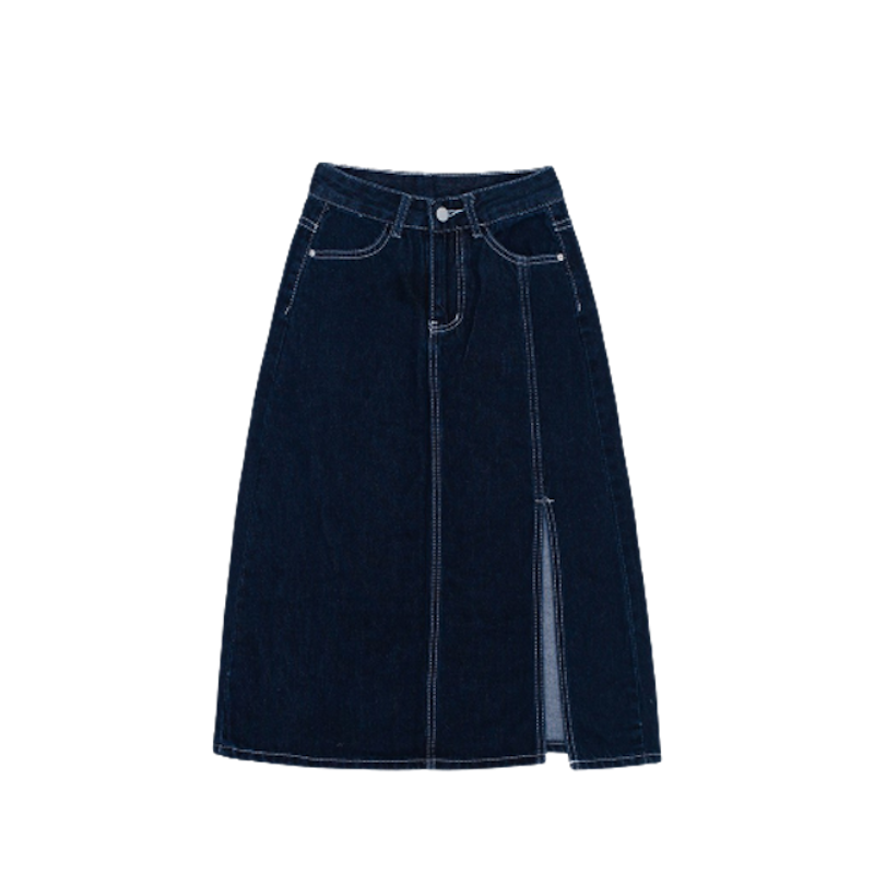 Chân Váy Jeans Cạp Cao Ulzzang 1