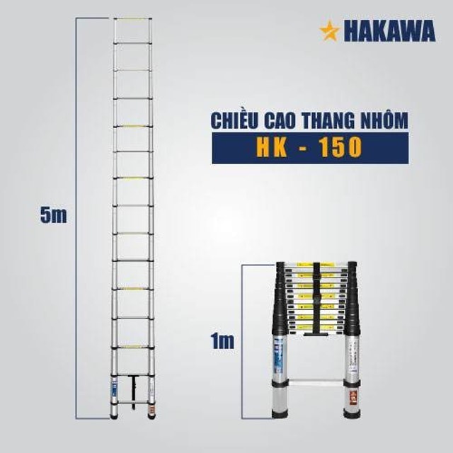 Thang Rút Nhôm Đơn Hakawa  2