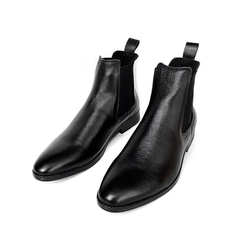 Giày Chelsea Boot Nam Da Bò Thật TEFOSS 6