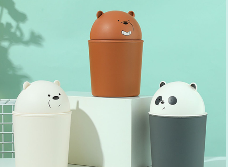 Thùng Rác Để Bàn We Bare Bears 2
