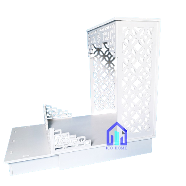 Bàn Thờ Ông Địa Gỗ Trắng 2