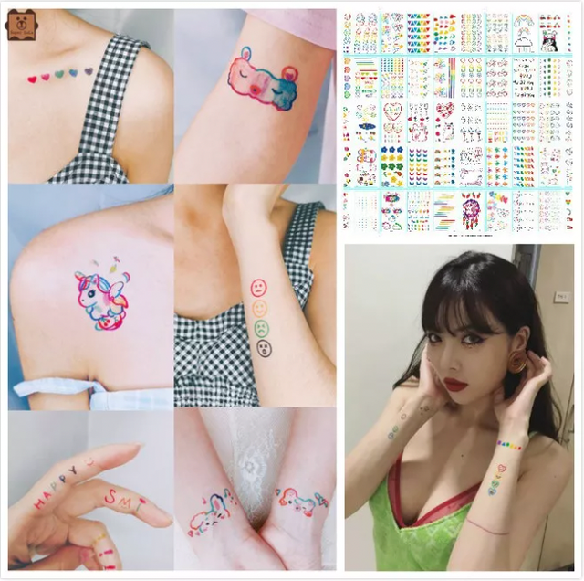 Hình Xăm Dán Nhỏ Có Màu Sắc 2