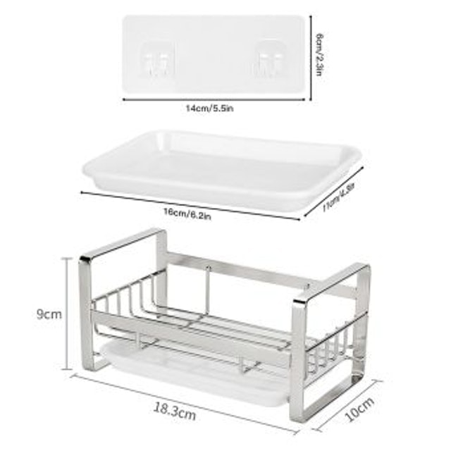 Giá Đựng Mút Rửa Chén Có Khay Hứng Nước  2