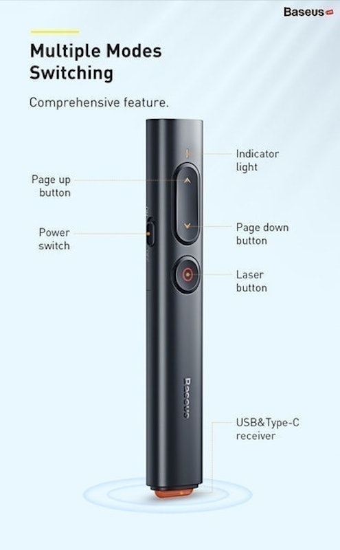 Bút Trình Chiếu Orange Dot PPT Wireless Presenter 2