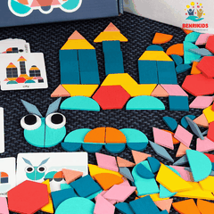 Đồ Chơi Xếp Hình Gỗ Tangram Benrikids   3