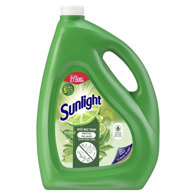 Nước Rửa Chén Sunlight Trà Xanh 1