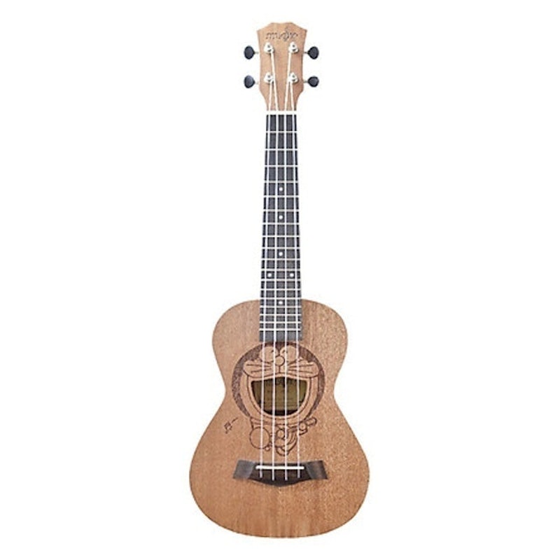 Ukulele Gỗ Khắc Hình Doraemon 1