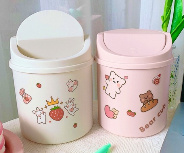 [2024] Top 10 Thùng Rác Mini Để Bàn Cute nhất hiện nay (Nắp Lật, Nắp Bật Lò Xo) 1