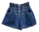 Siky Quần Short Jean Cạp Cao Phối Bèo SIKY 008 1