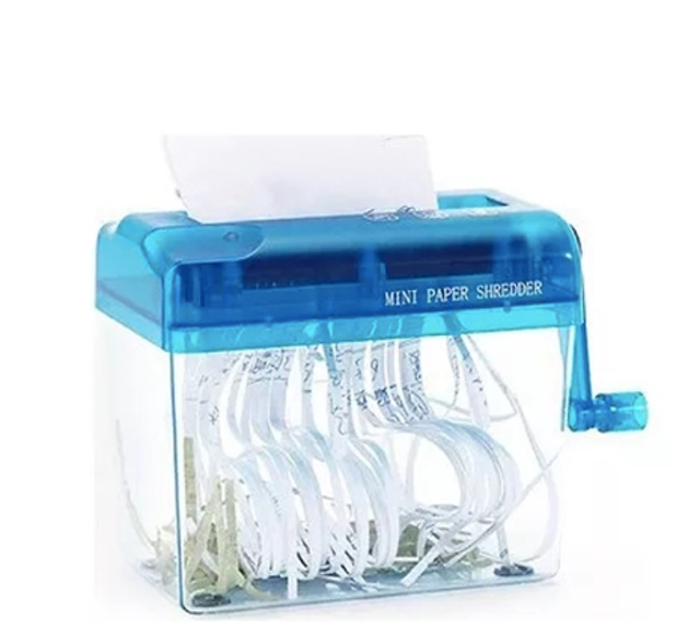 Máy Huỷ Tài Liệu Thủ Công Mini 1
